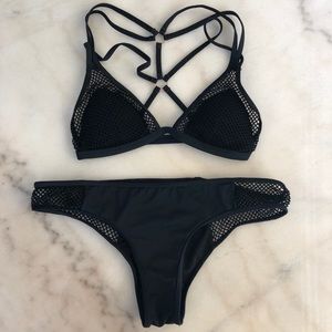 Black Mesh Bikini